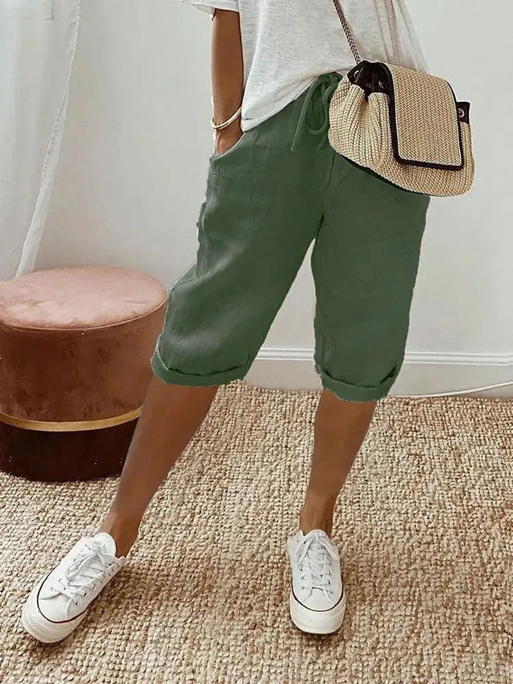 Elevate Your Comfort: Stylish Knee-Length Pants for Women by BELLA - Lizabella Fashion -  -  - Elevate Your Comfort: Stylish Knee-Length Pants for Women by BELLA - Lizabella Fashion - #tag1# - #tag2#