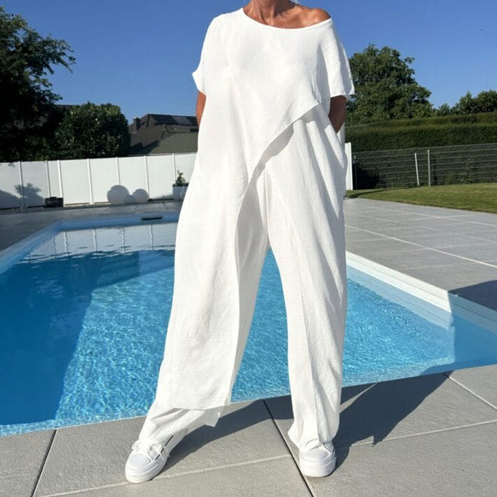 Elina | Completo da Donna Elegante e Confortevole per l'Estate - Tailleur Donna Elegante in Tessuto Traspirante 3