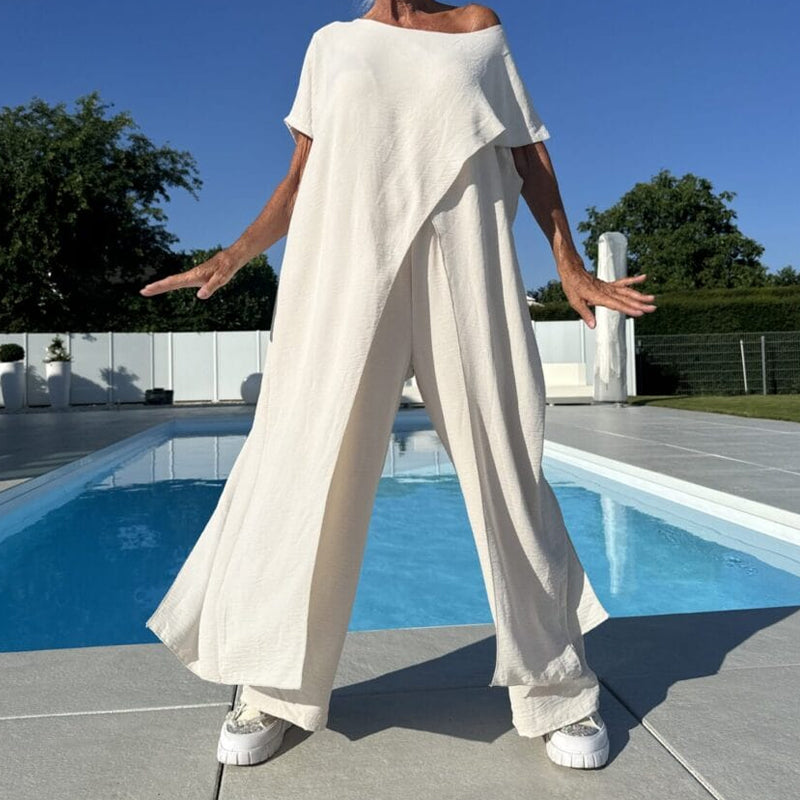 Elina | Completo da Donna Elegante e Confortevole per l'Estate - Tailleur Donna Elegante in Tessuto Traspirante 7