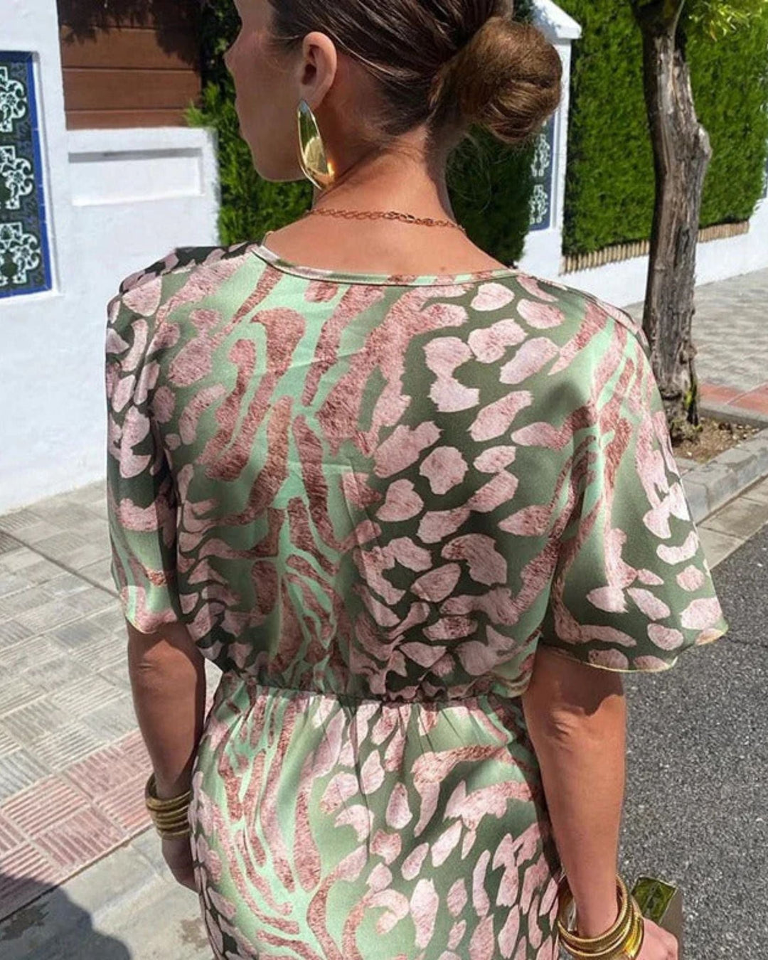 Elisa | Abito Lungo Elegante con Drappeggio e Scollo a V Valorizzante 5