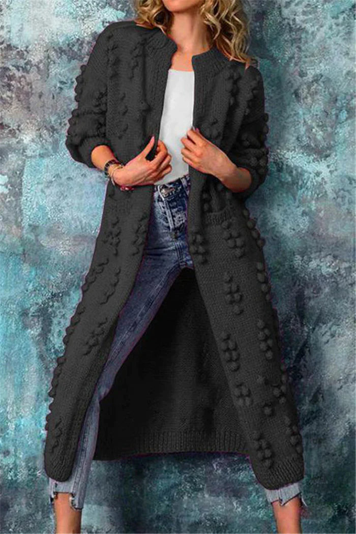 Cardigan Lungo Donna in Maglia Morbida Vestibilità Confortevole - Vesarelli