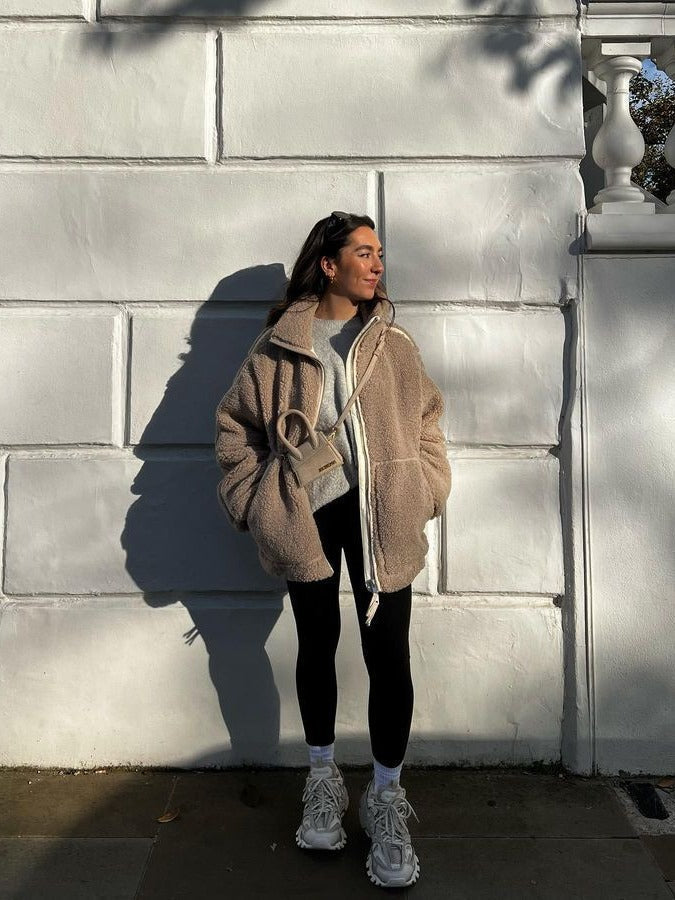 Emma | Giacca in pile oversize da donna, morbida e calda 5