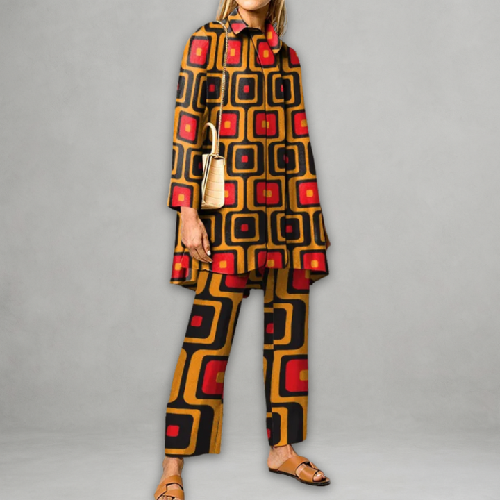 Ensemble Geometrico Chic (SET DA DUE PEZZI) | Coordinato d’impatto & Linea slanciata