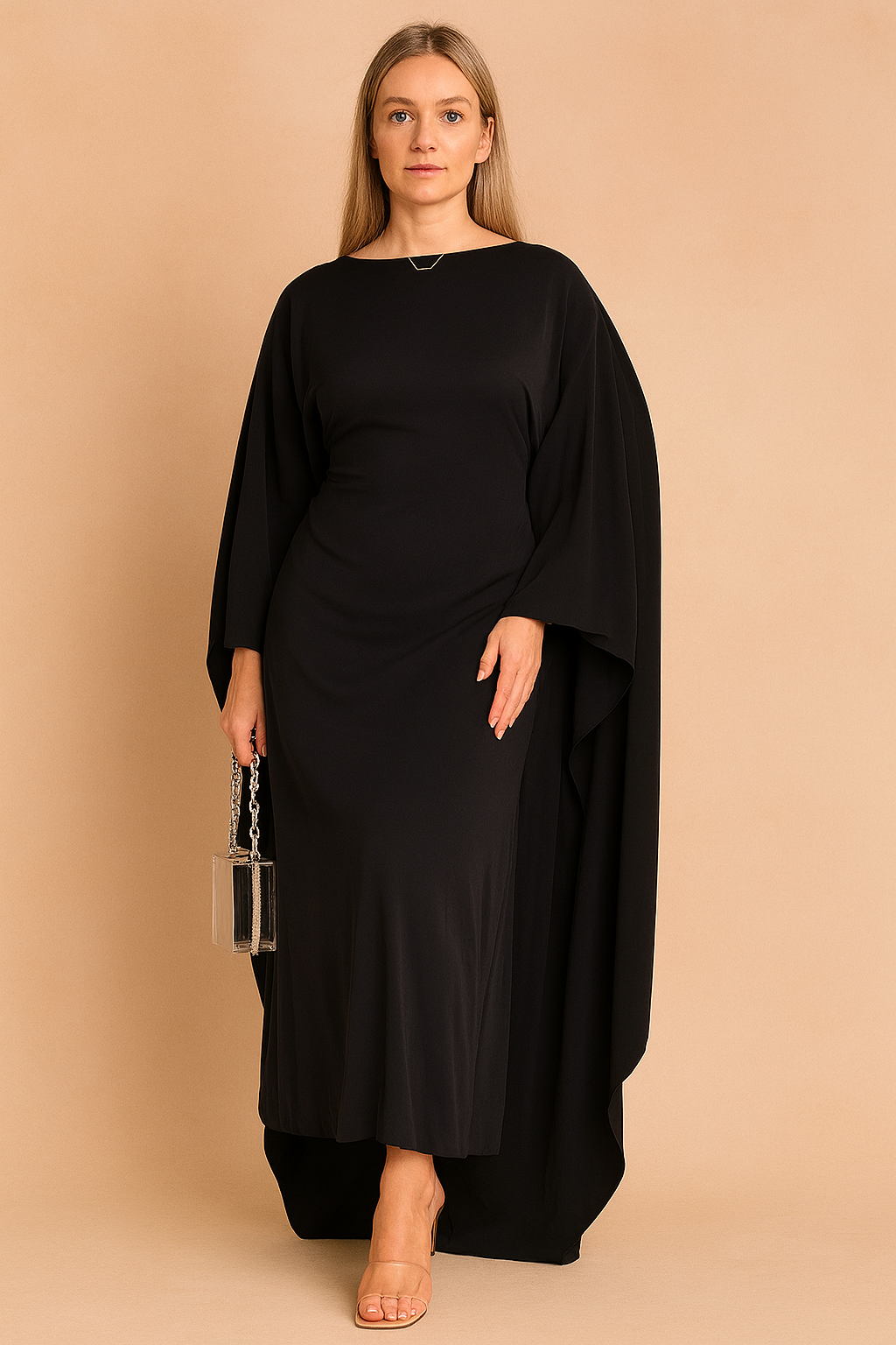 Estela | Elegante abito con maniche a pipistrello 1