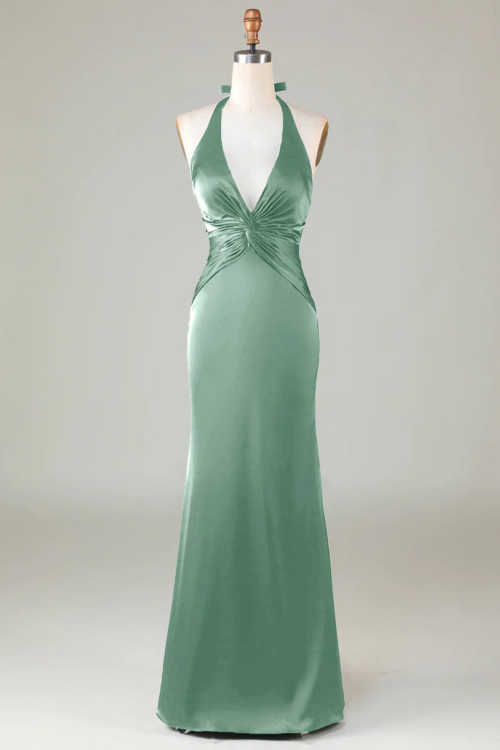 Abito Cerimonia Donna Elegante Scollo Classico