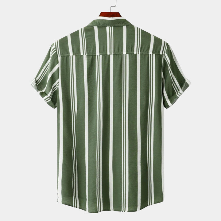 Camicia Uomo a Righe Cotone Vestibilità Classica