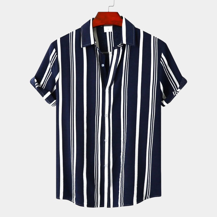 Camicia Uomo a Righe Cotone Vestibilità Classica