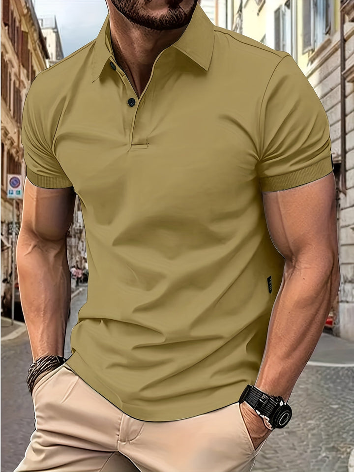 Polo Uomo Classica Cotone Colletto Elegante