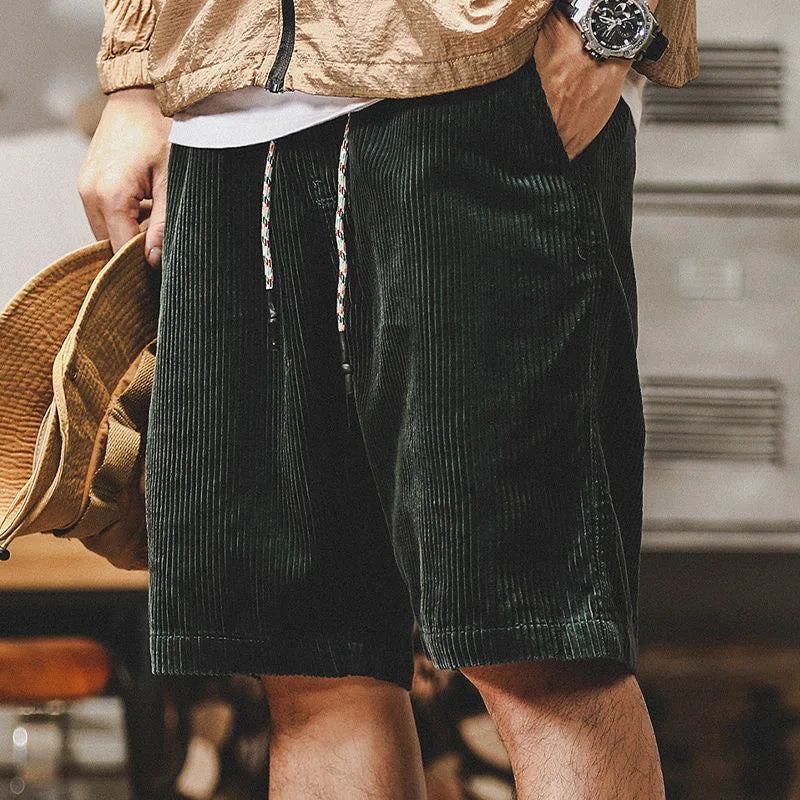 Fabiano | Eleganti Pantaloncini Uomo in Velluto a Coste – Stile Vintage e Rilassato 3