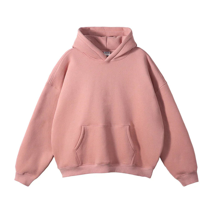 Festa | Unisex Felpa Oversize in Pile con Cappuccio Rosa