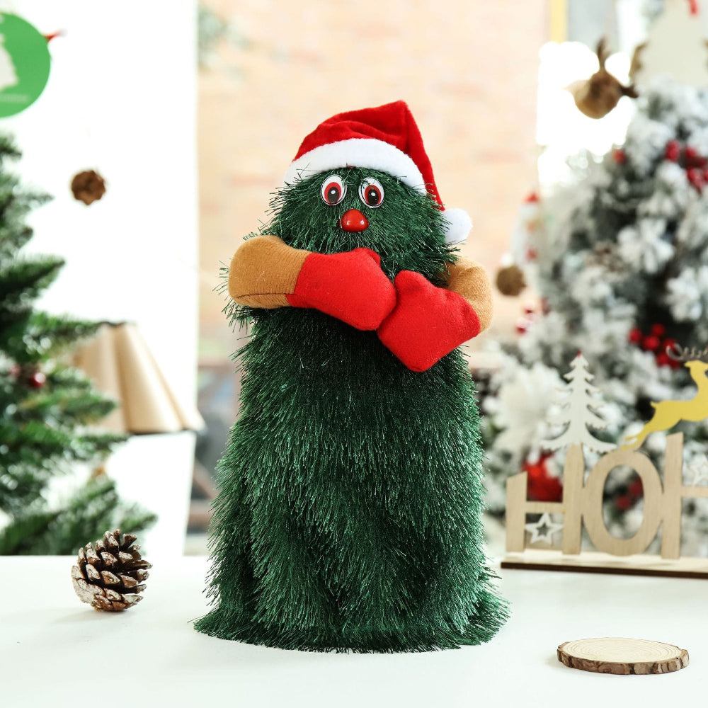 Giocattolo Musicale Animato in Peluche Forma Albero Natale Decorativo - Vesarelli