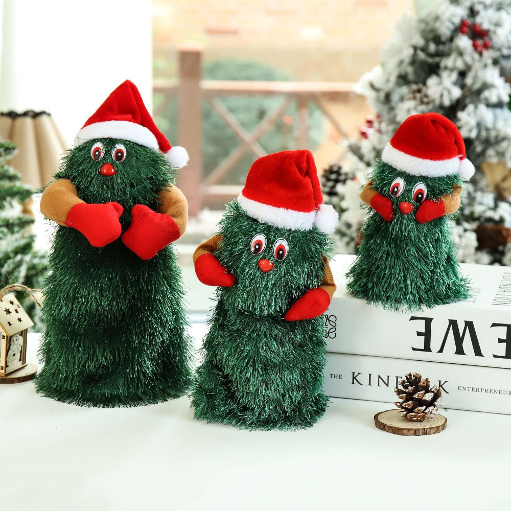 FestivePlush | Giocattolo musicale animato a forma di albero di Natale per decorazioni natalizie 1