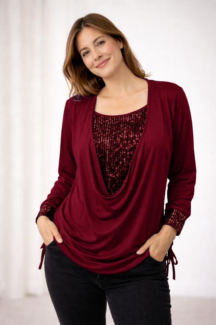 Fiorenza | Elegante Blusa Donna in Paillettes per Occasioni Speciali 3