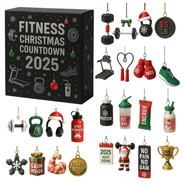 Calendario Avvento Acrilico con Conto alla Rovescia Fitness - Vesarelli