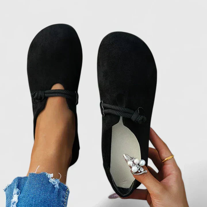 Flora | Ballerina da Donna Scamosciata Slip-On Punta Tonda 1
