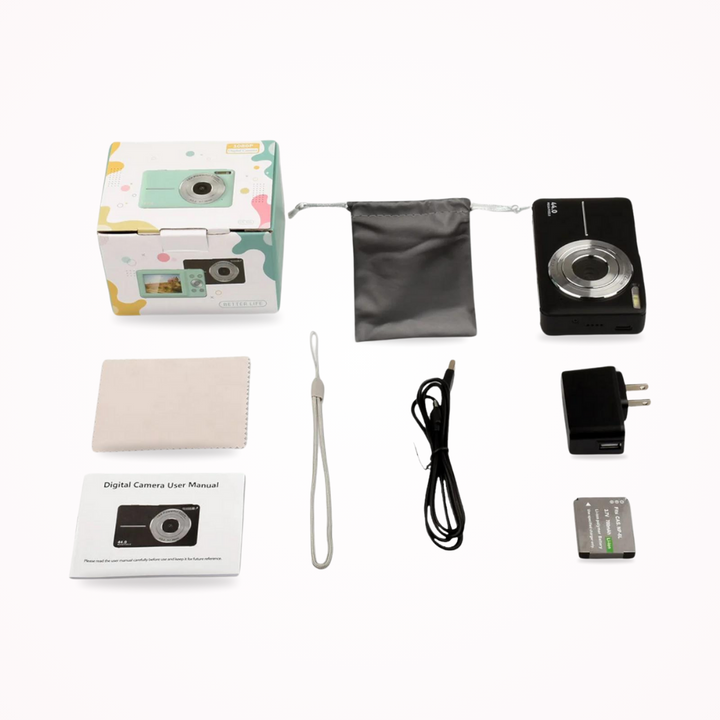 Fotocamera Digitale Compatta Vintage Leggera con Video 1080p – Ideale per Fotografie Nostalgiche e Portatile 2