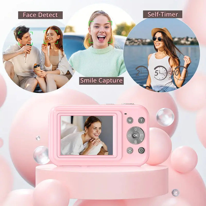 Fotocamera Digitale Compatta Vintage Leggera con Video 1080p – Ideale per Fotografie Nostalgiche e Portatile 5