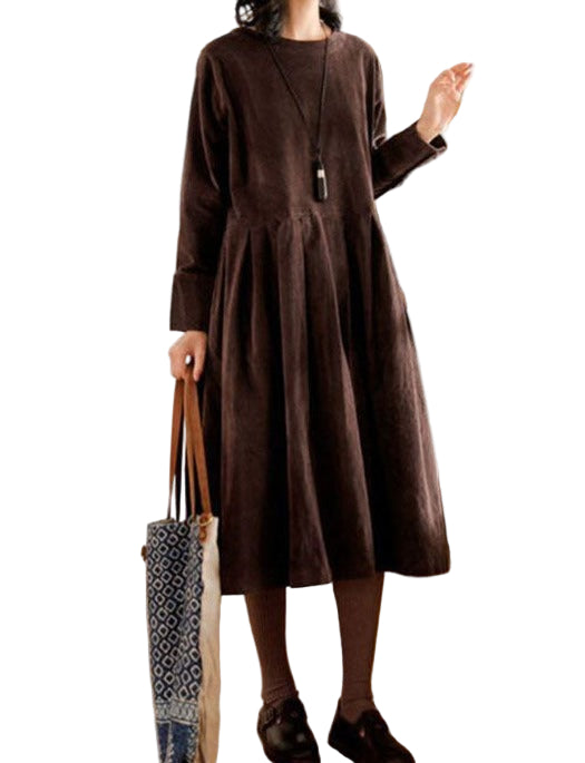 Abito Donna in Velluto Vestibilità Comoda Elegante - Vesarelli