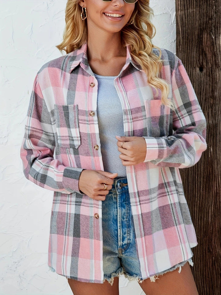 Freya | Camicia Donna Oversize in Flanella – Chic, Comoda e Versatile 6