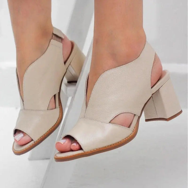 Sandali Ortopedici Donna in Pelle Comfort Elegante - Vesarelli