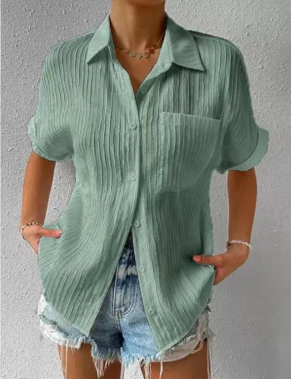 Camicetta Donna Manica Corta Classica Vestibilità Regular