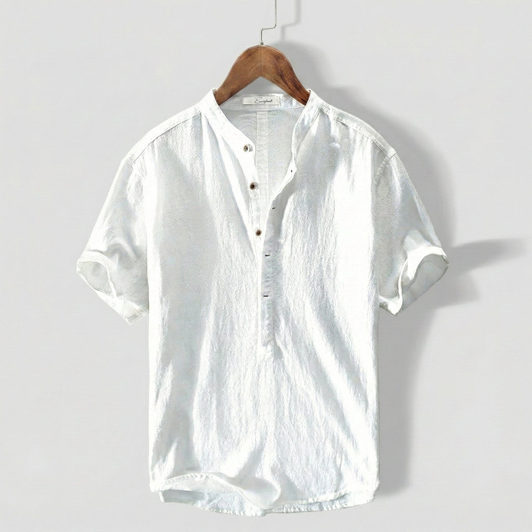 Camicia Popover Uomo Manica Corta Classica - Vesarelli