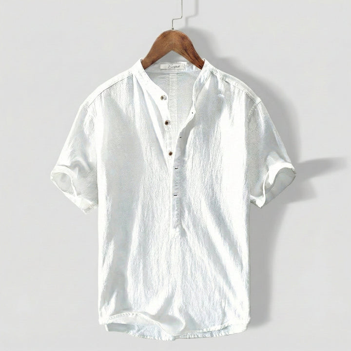 Camicia Popover Uomo Manica Corta Classica - Vesarelli