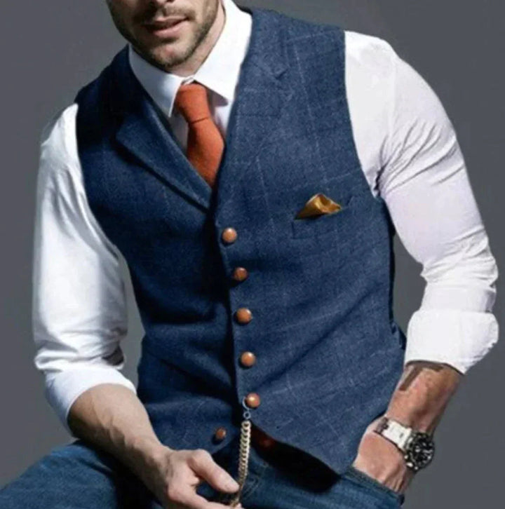 Gilet Uomo Elegante Senza Maniche Comodo - Vesarelli