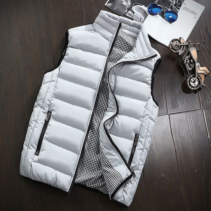 Gilet Uomo Trapuntato Impermeabile Casual Caldo - Vesarelli