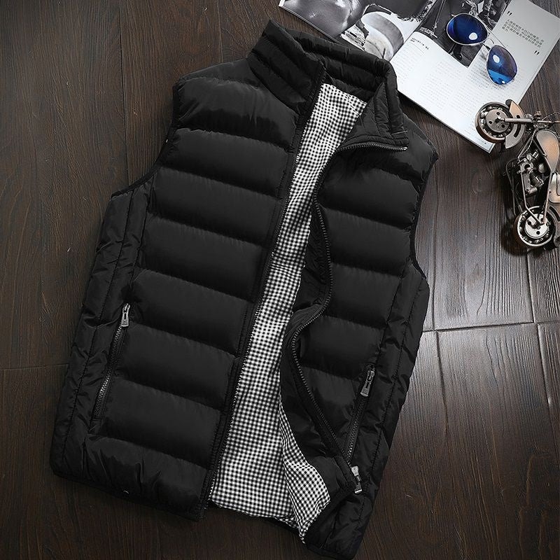 Gilet Uomo Trapuntato Impermeabile Casual Caldo