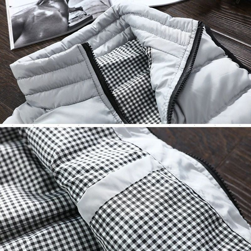 Gilet Uomo Trapuntato Impermeabile Casual Caldo
