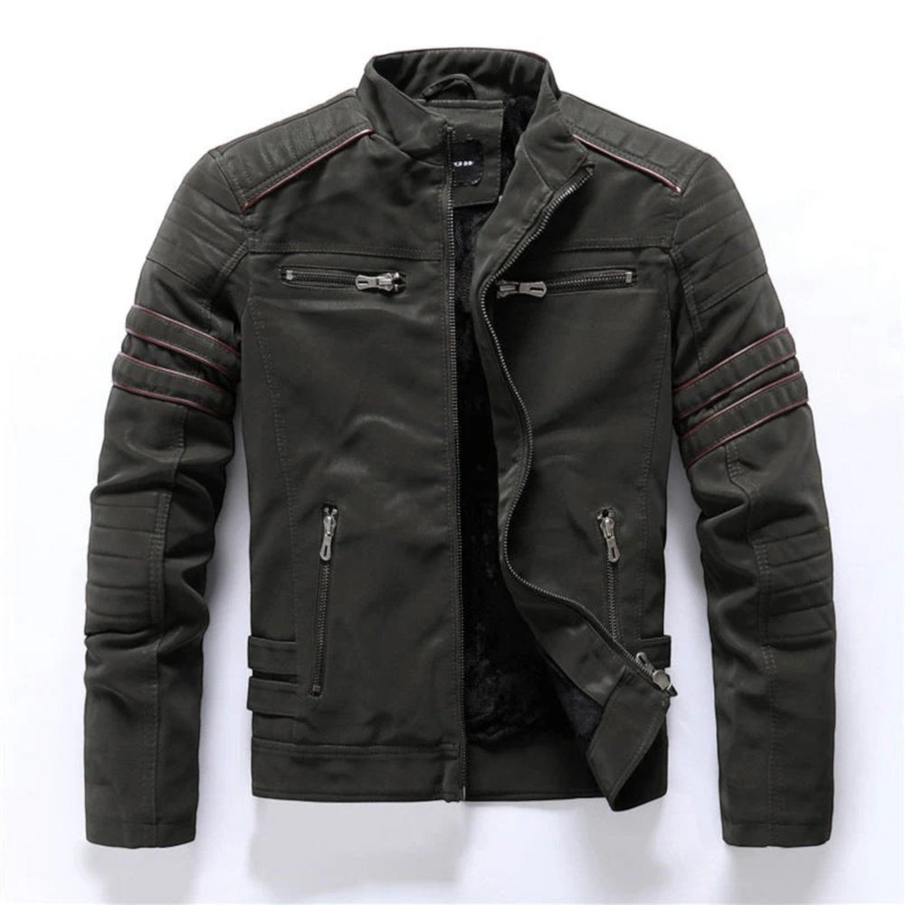 Giacca Moto Uomo | Cerniera Rapida & Tasche Sicure