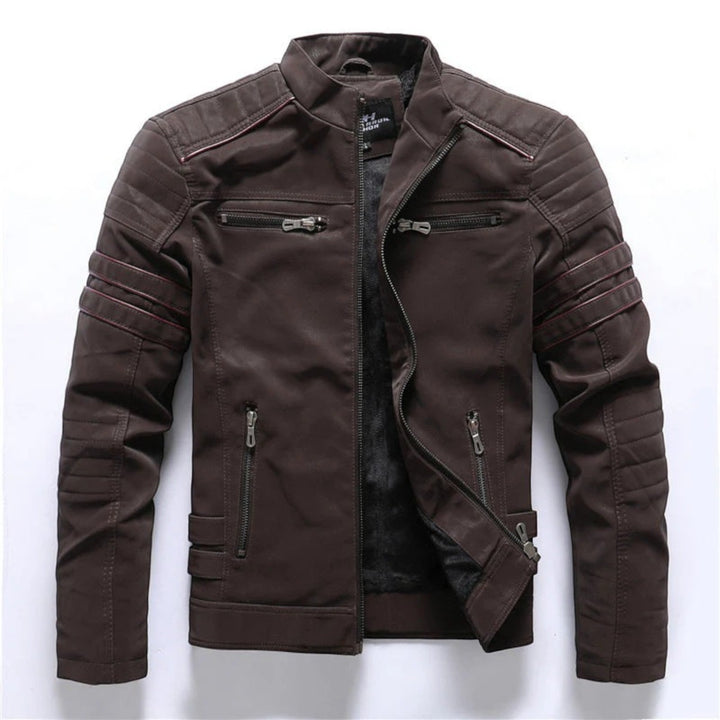Giacca Moto Uomo | Cerniera Rapida & Tasche Sicure