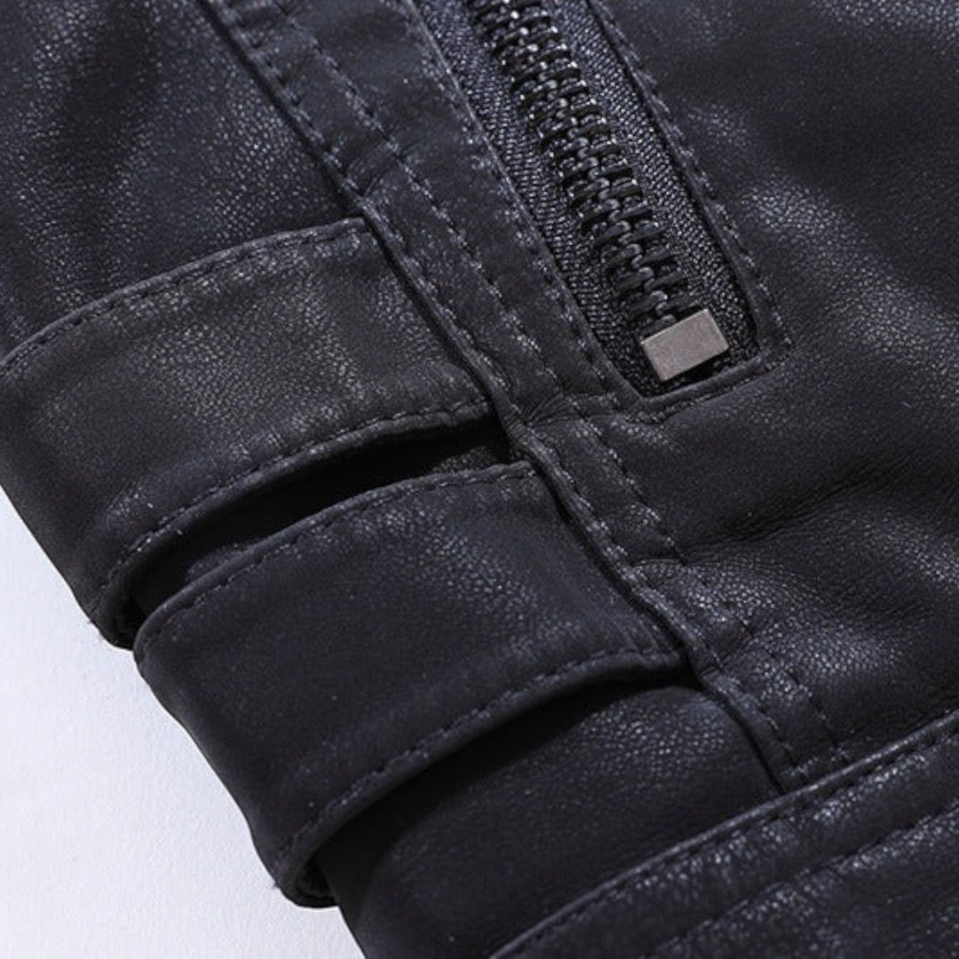 Giacca Moto Uomo | Cerniera Rapida & Tasche Sicure