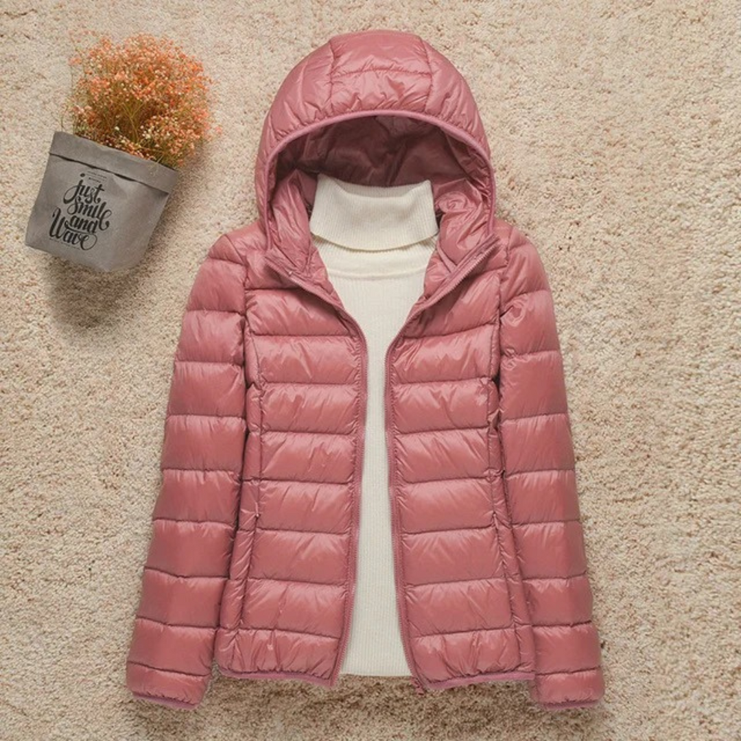Giacca donna invernale trapuntata con zip frontale