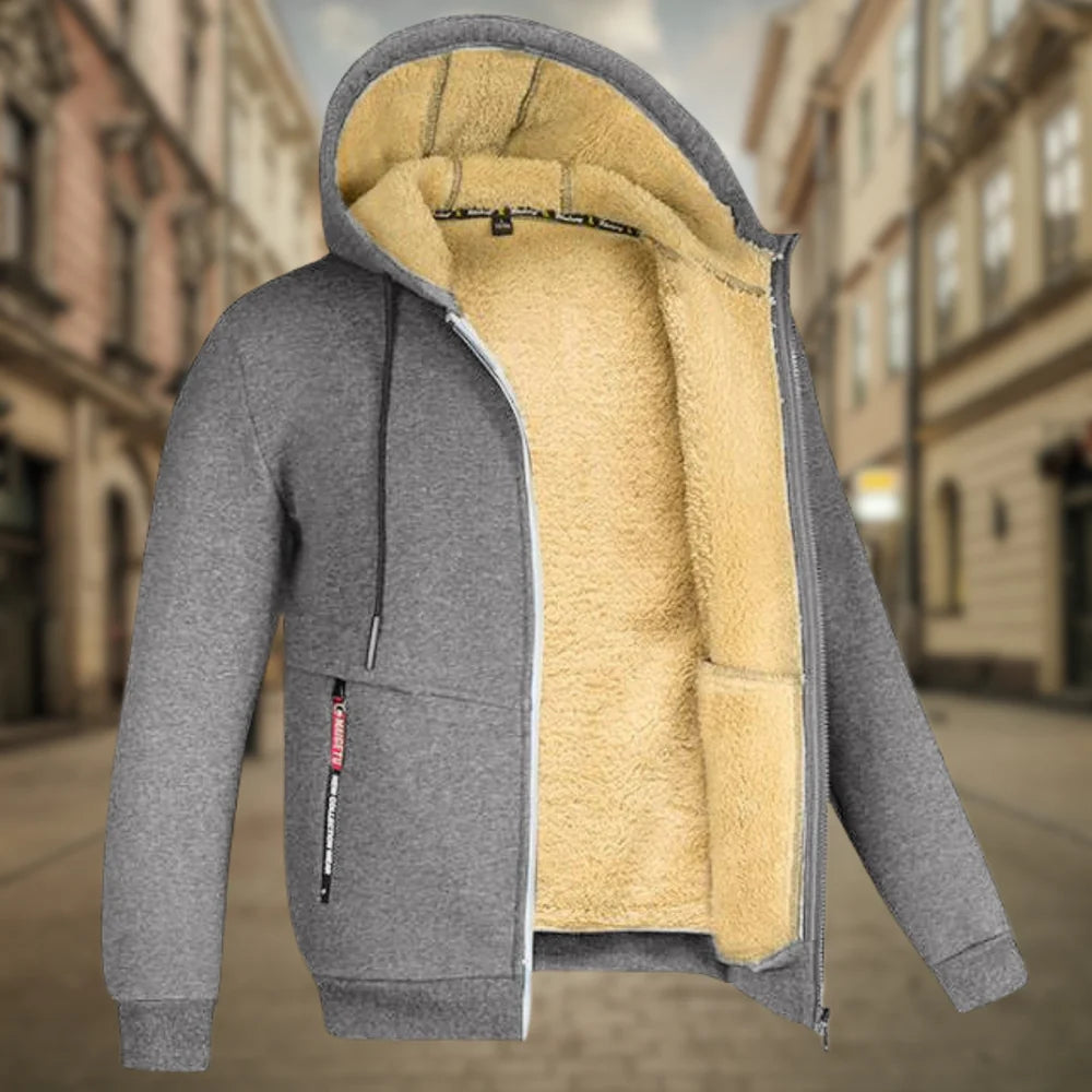 Giacca Invernale Uomo Con Cappuccio Fodera In Pile Tessuto Resistenti All'Acqua 7