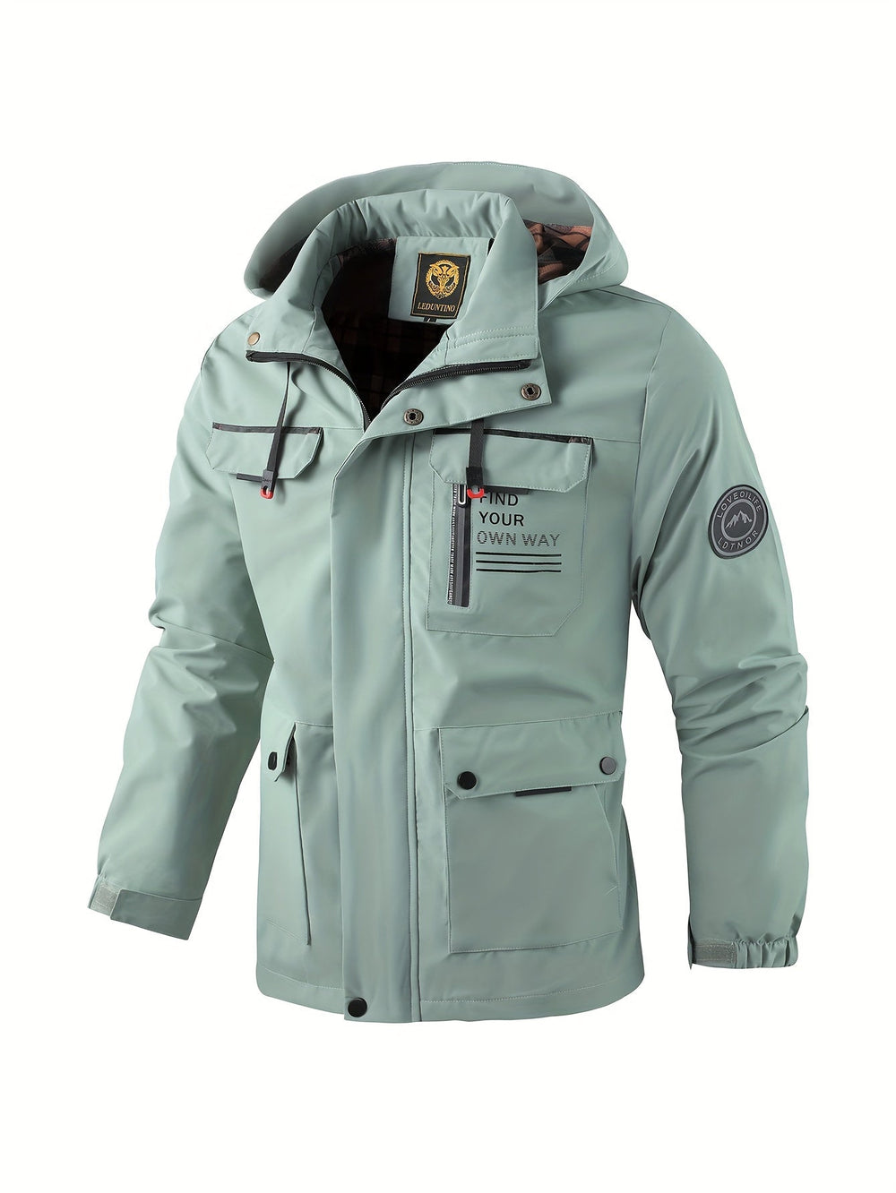 Giacca Invernale Uomo Impermeabile con Cappuccio – Giubbotto Antivento per Attività Outdoor, Comfort e Protezione 1