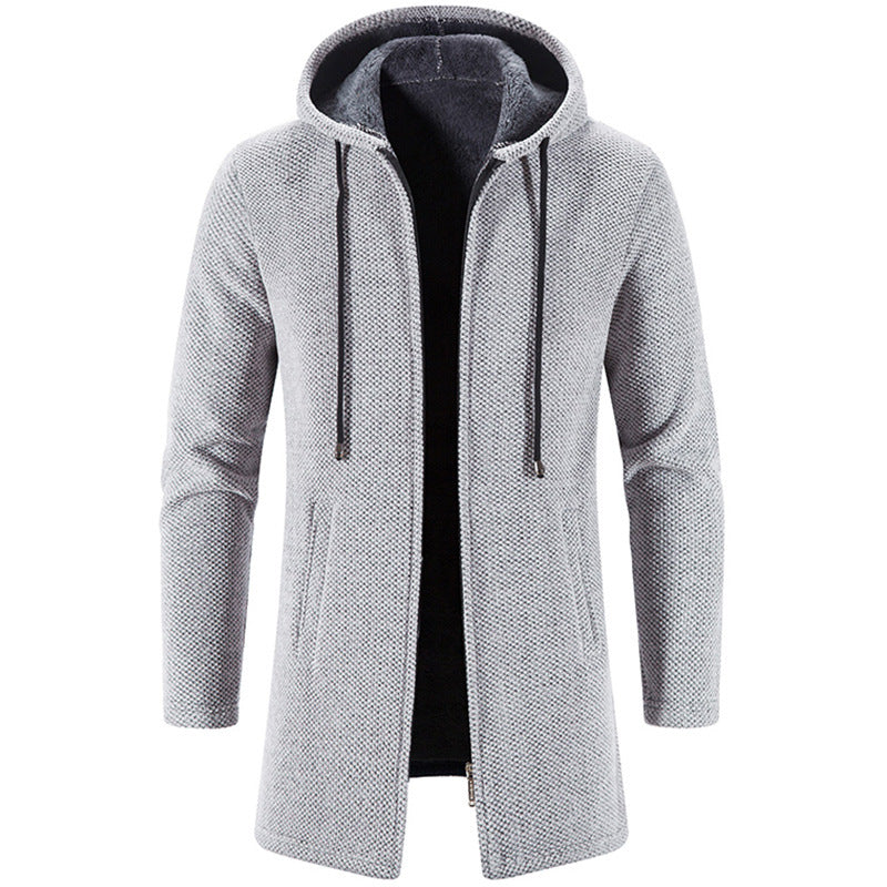 Giacca Uomo in Pile con Cappuccio Regular Fit - Vesarelli