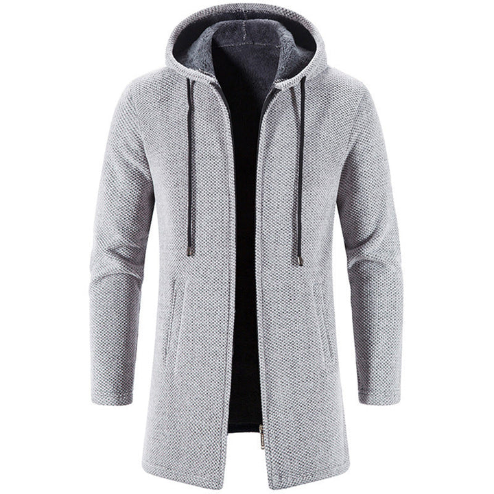 Giacca Uomo in Pile con Cappuccio Regular Fit - Vesarelli