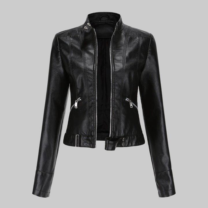 Giacca Donna in Pelle Elegante Vestibilità Classica - Vesarelli
