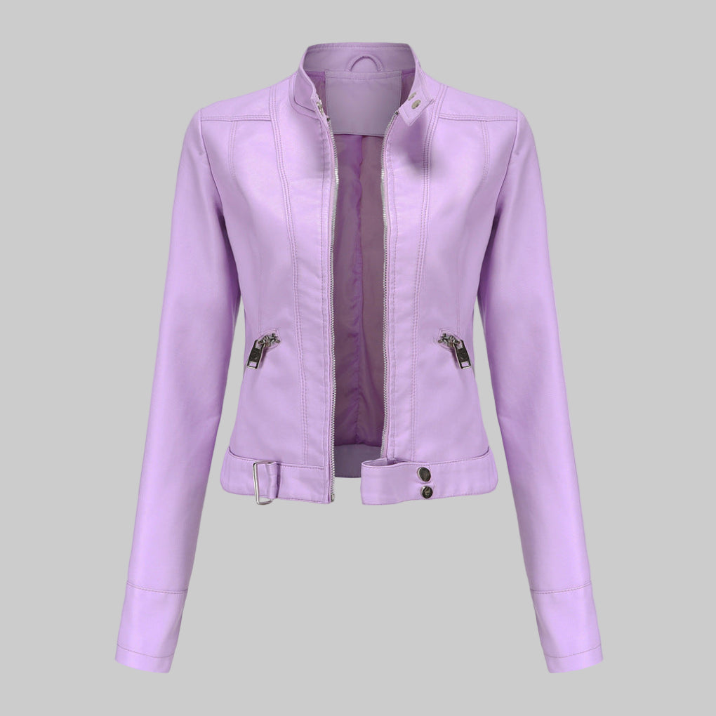 Giacca in pelle da donna elegante per occasioni formali e casual 3