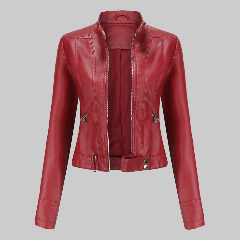 Giacca in pelle da donna elegante per occasioni formali e casual 4