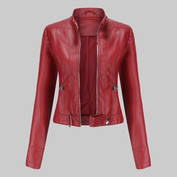 Giacca in pelle da donna elegante per occasioni formali e casual 4