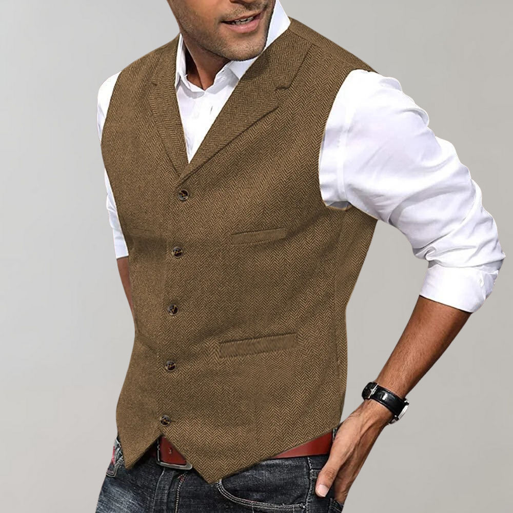 Gilet vintage Uomo | Bottoni Frontali & Look Elegante