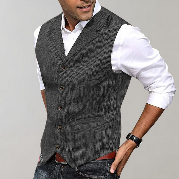 Gilet vintage Uomo | Bottoni Frontali & Look Elegante