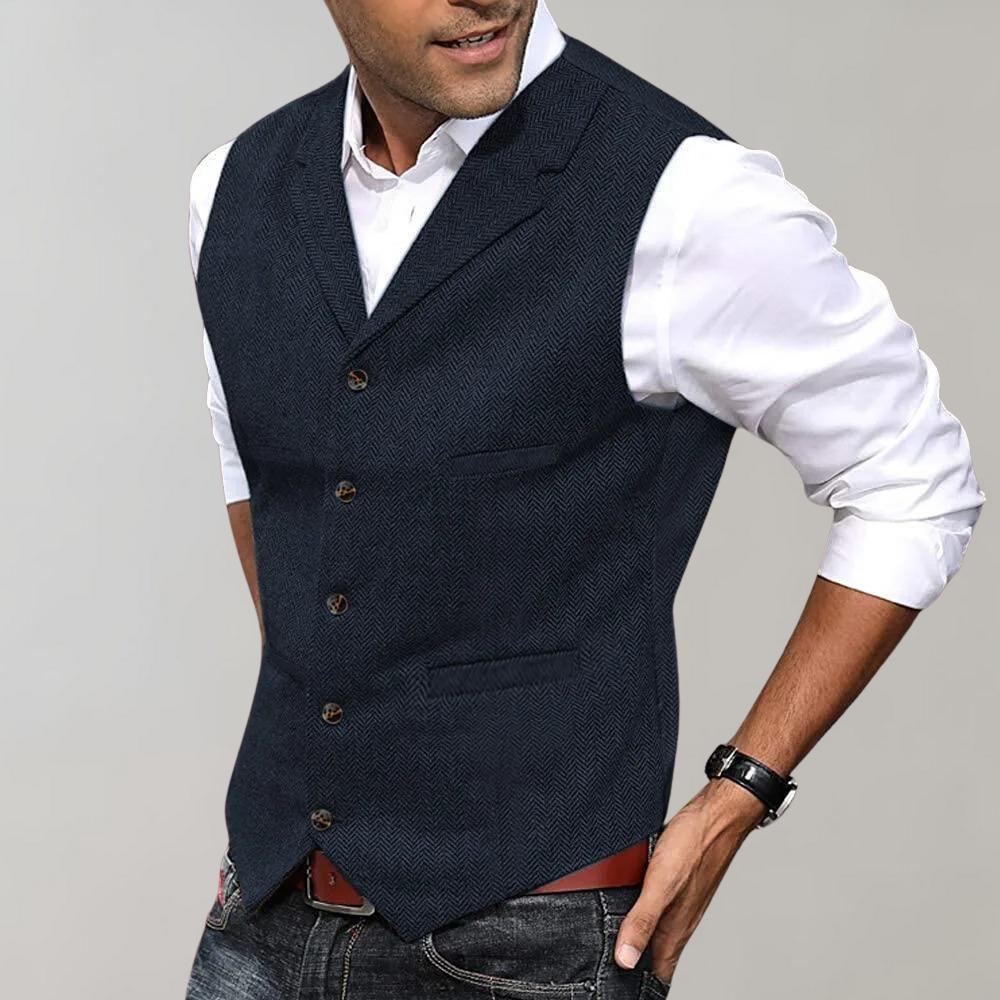 Gilet vintage Uomo | Bottoni Frontali & Look Elegante