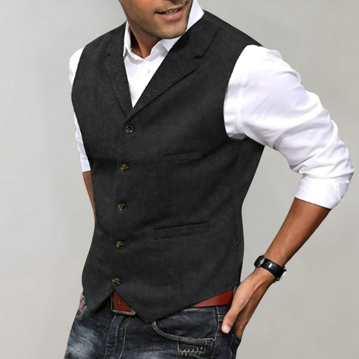 Gilet vintage Uomo | Bottoni Frontali & Look Elegante