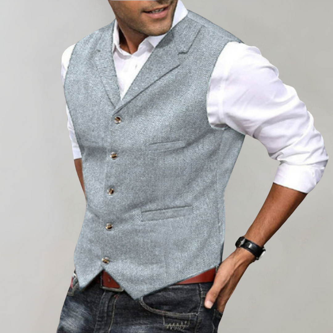 Gilet vintage Uomo | Bottoni Frontali & Look Elegante