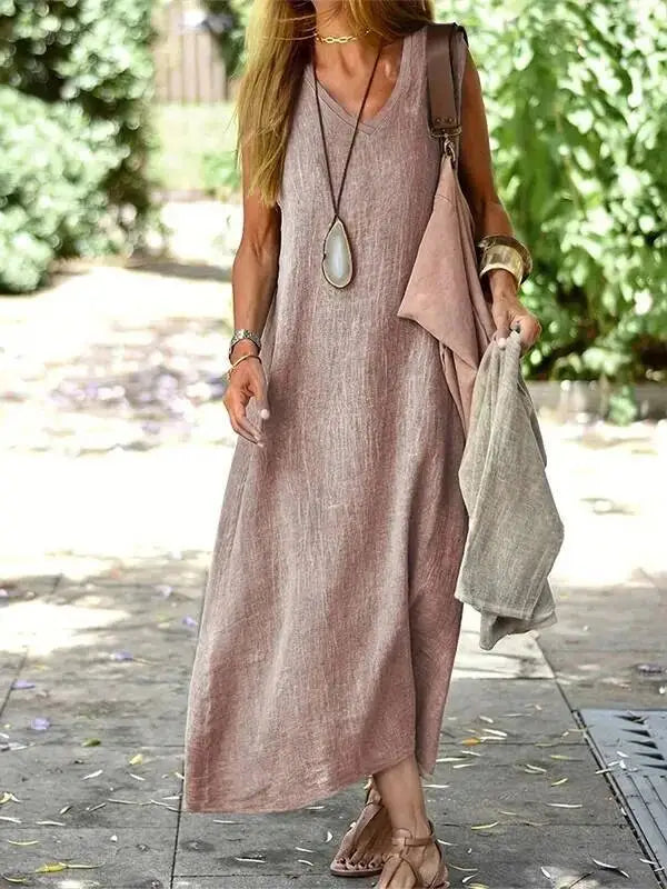 Giovanna | Elegante e Arioso Vestito Lungo Estivo per Donna 7