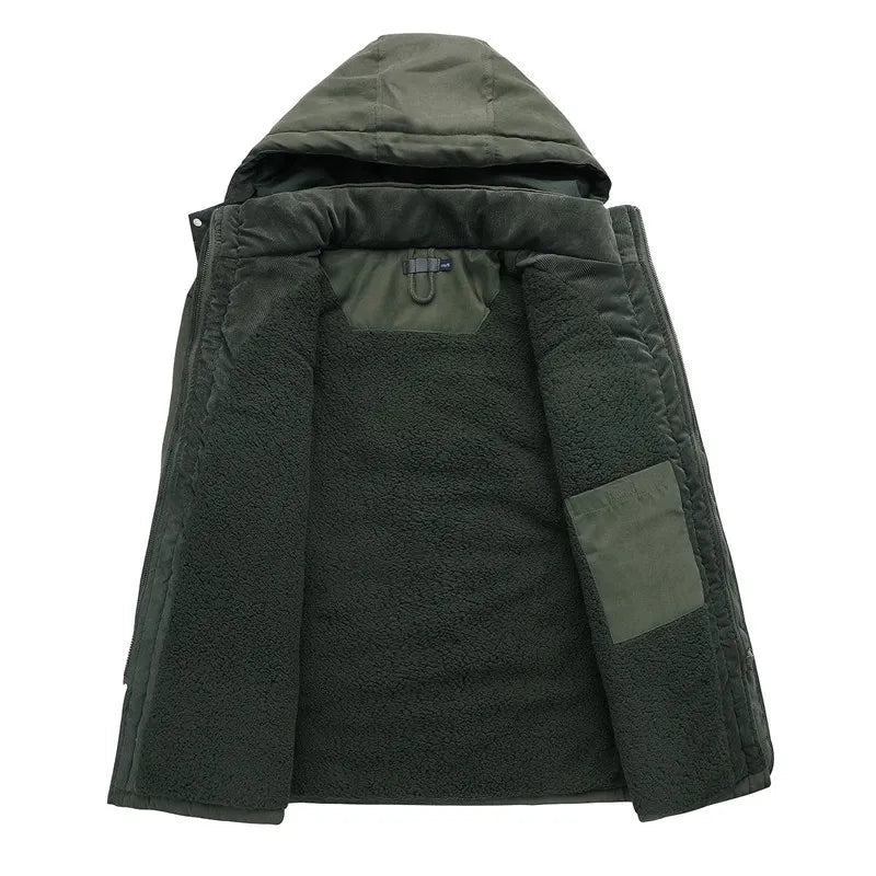 Giubbotto Uomo Invernale | Giaccone Uomo Invernale | Cappuccio Sagomato & Tasche Multiple Pratiche